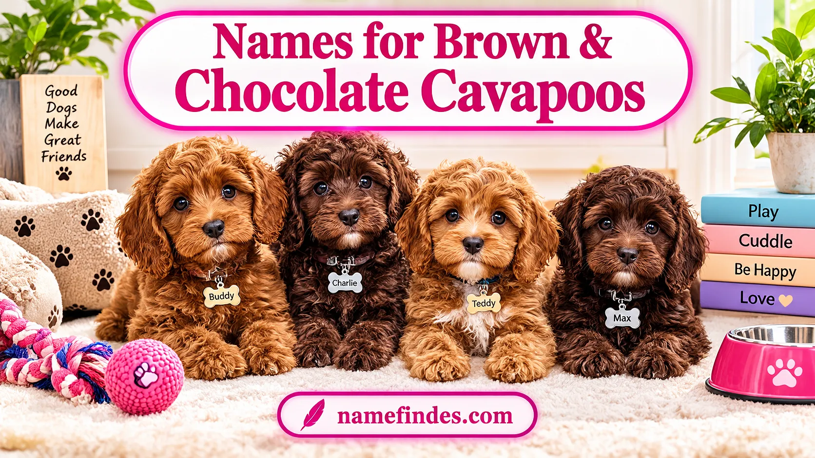 Names for Brown & Chocolate Cavapoos