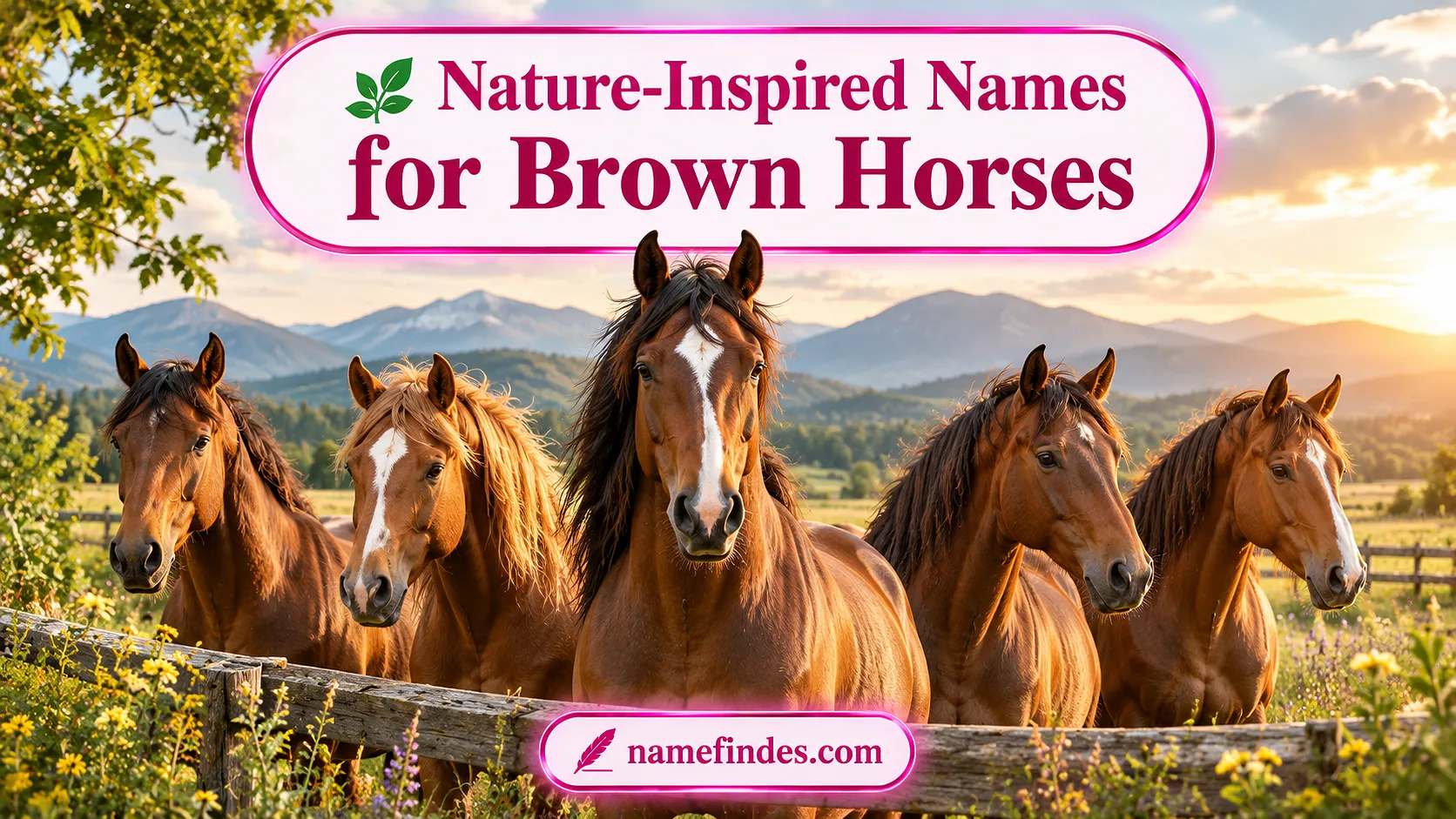 Nature-Inspired Names for Brown Horses