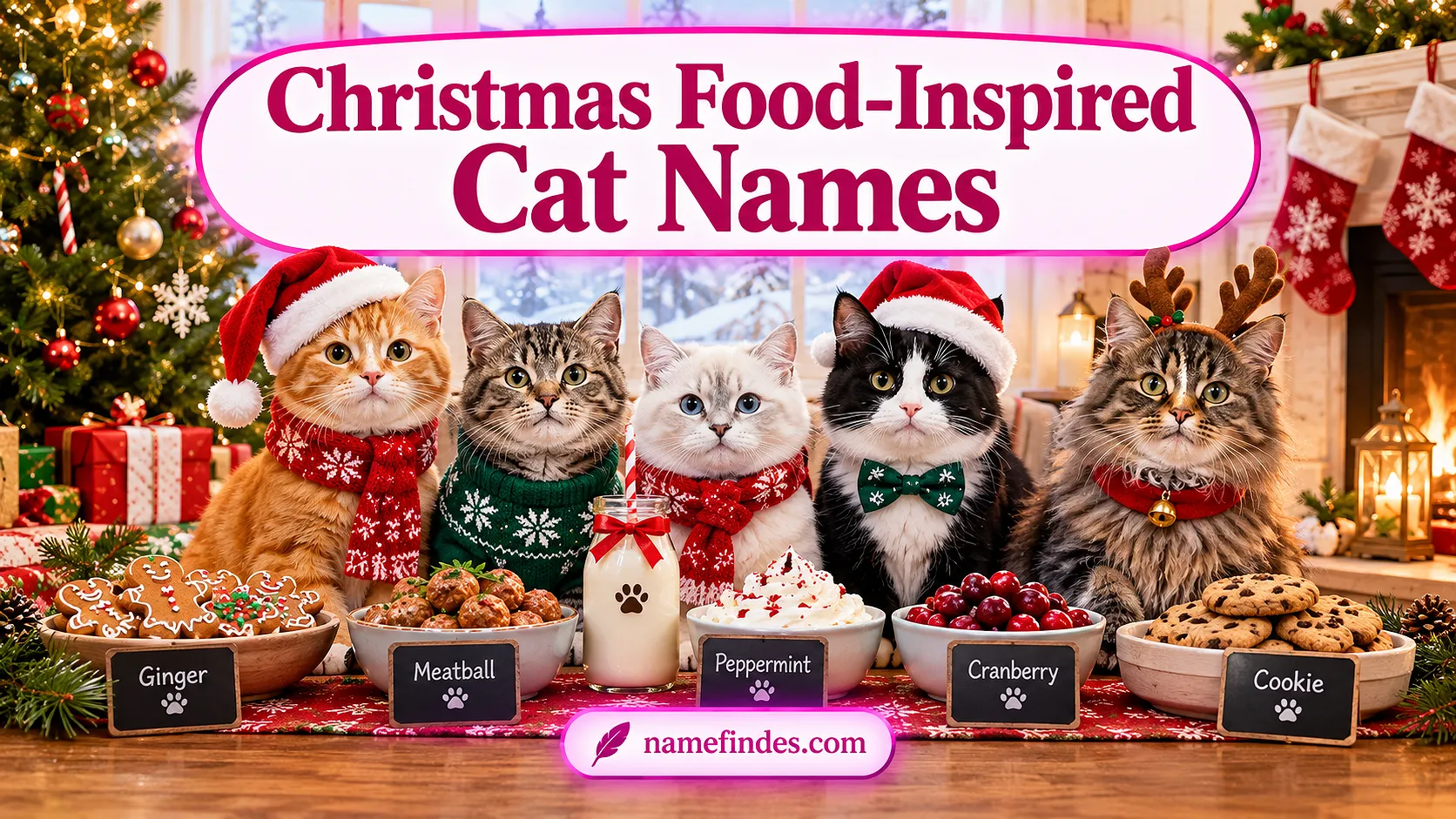 Christmas Food-Inspired Cat Names