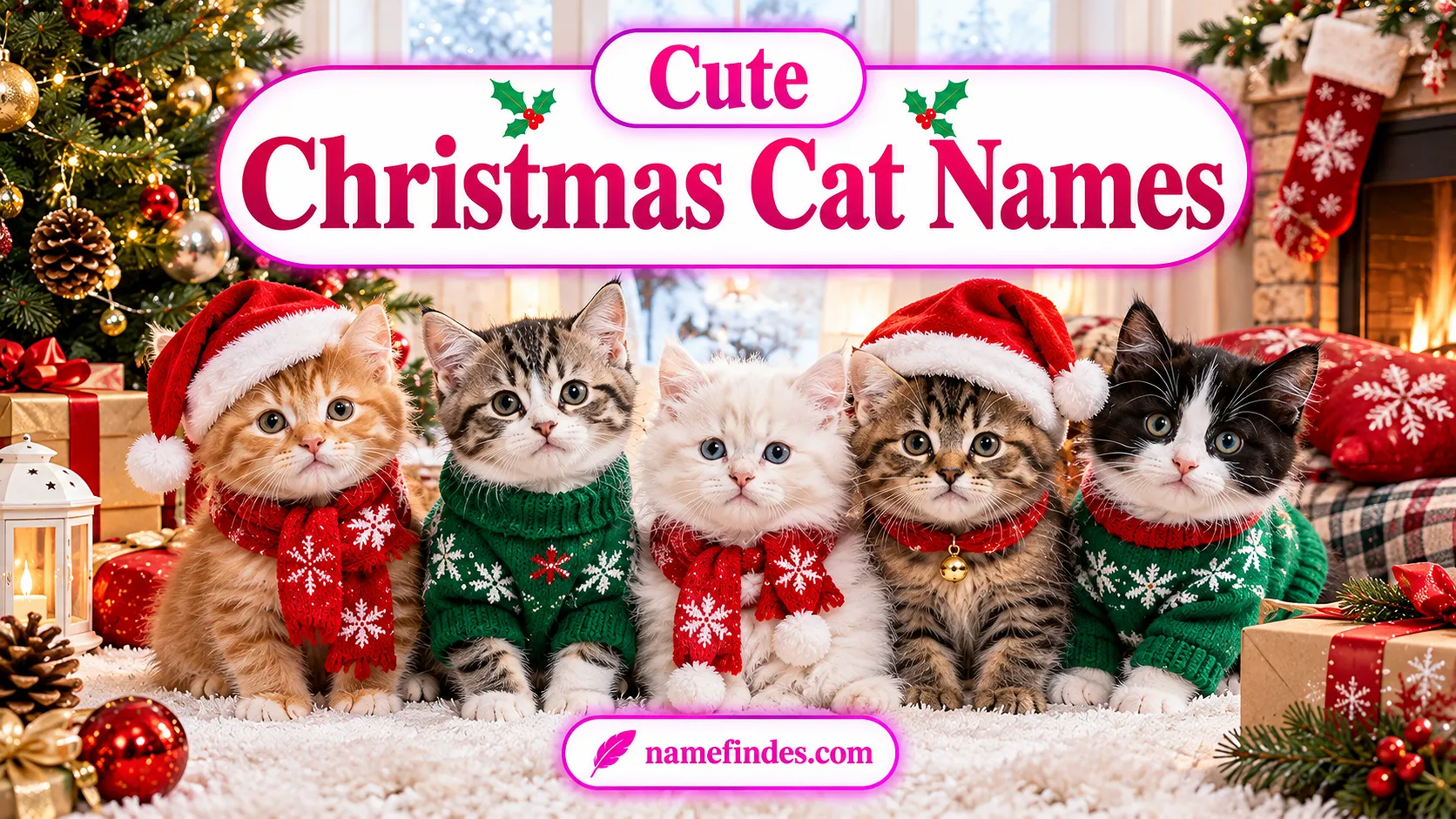 Cute Christmas Cat Names