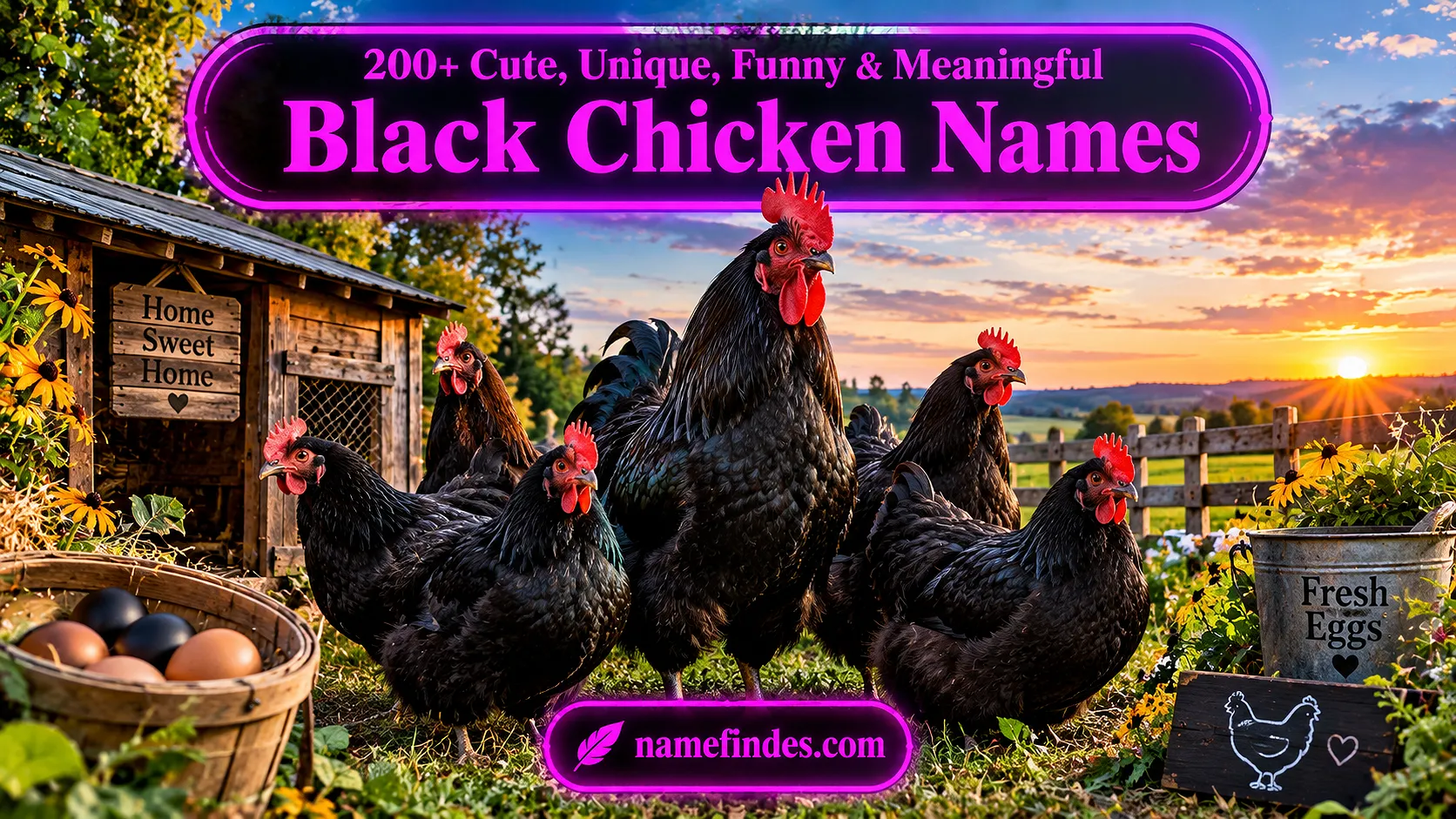 Black Chicken Names