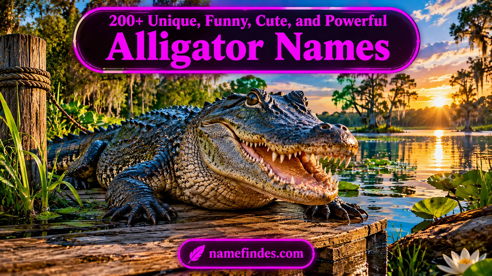 Unique Funny Cute and Powerful Alligator Names