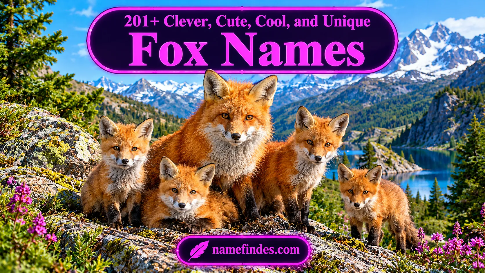 Clever Cute Cool and Unique Fox Names
